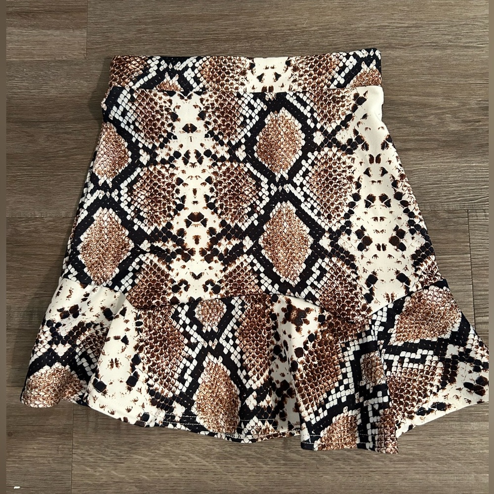 Nasty Gal Flip It Snake Skirt
